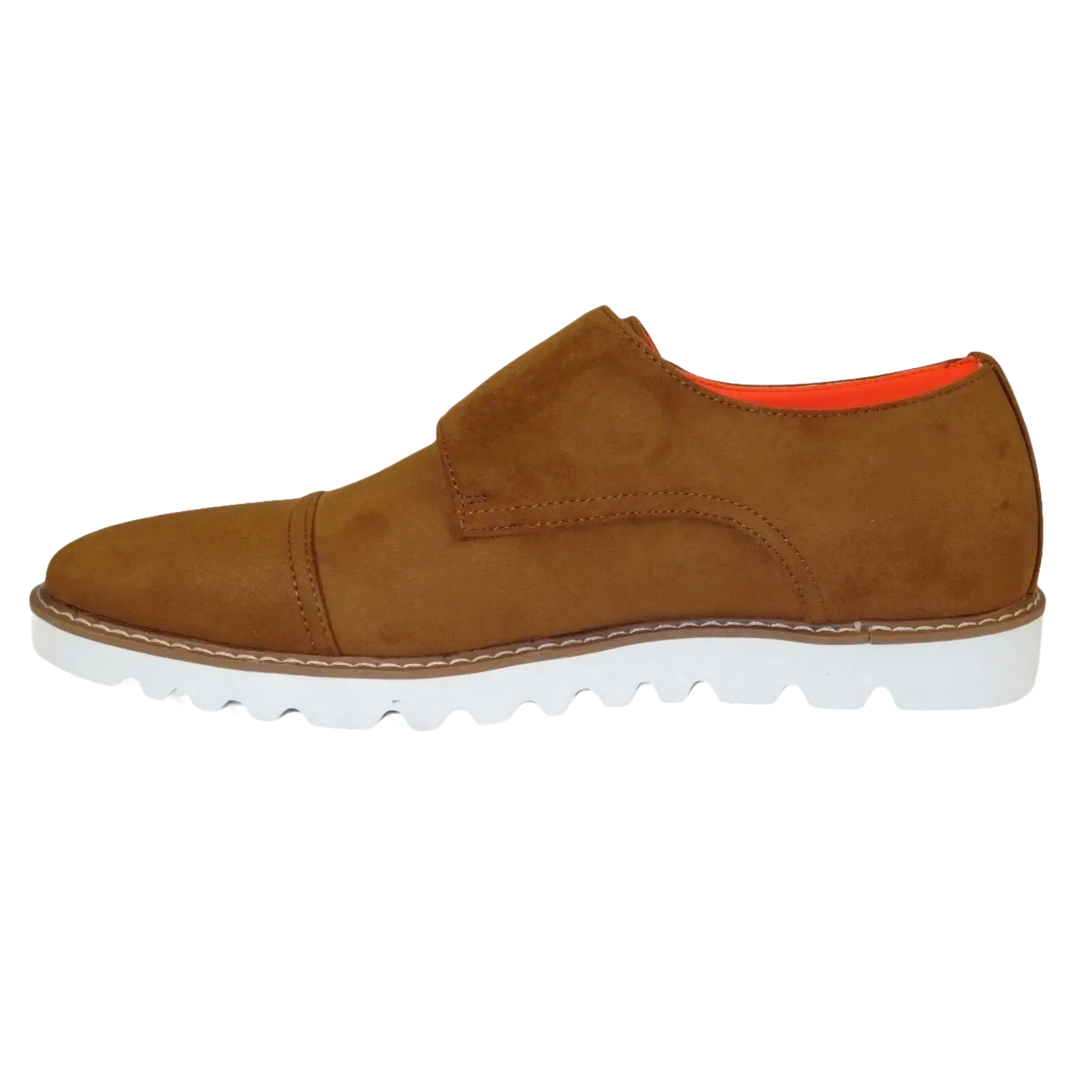 Men Tayno Dressy Casual Soft Suede Comfortable Double Buckle #Freshman Camel - J.Valintin Men's Wear Legend - 100903