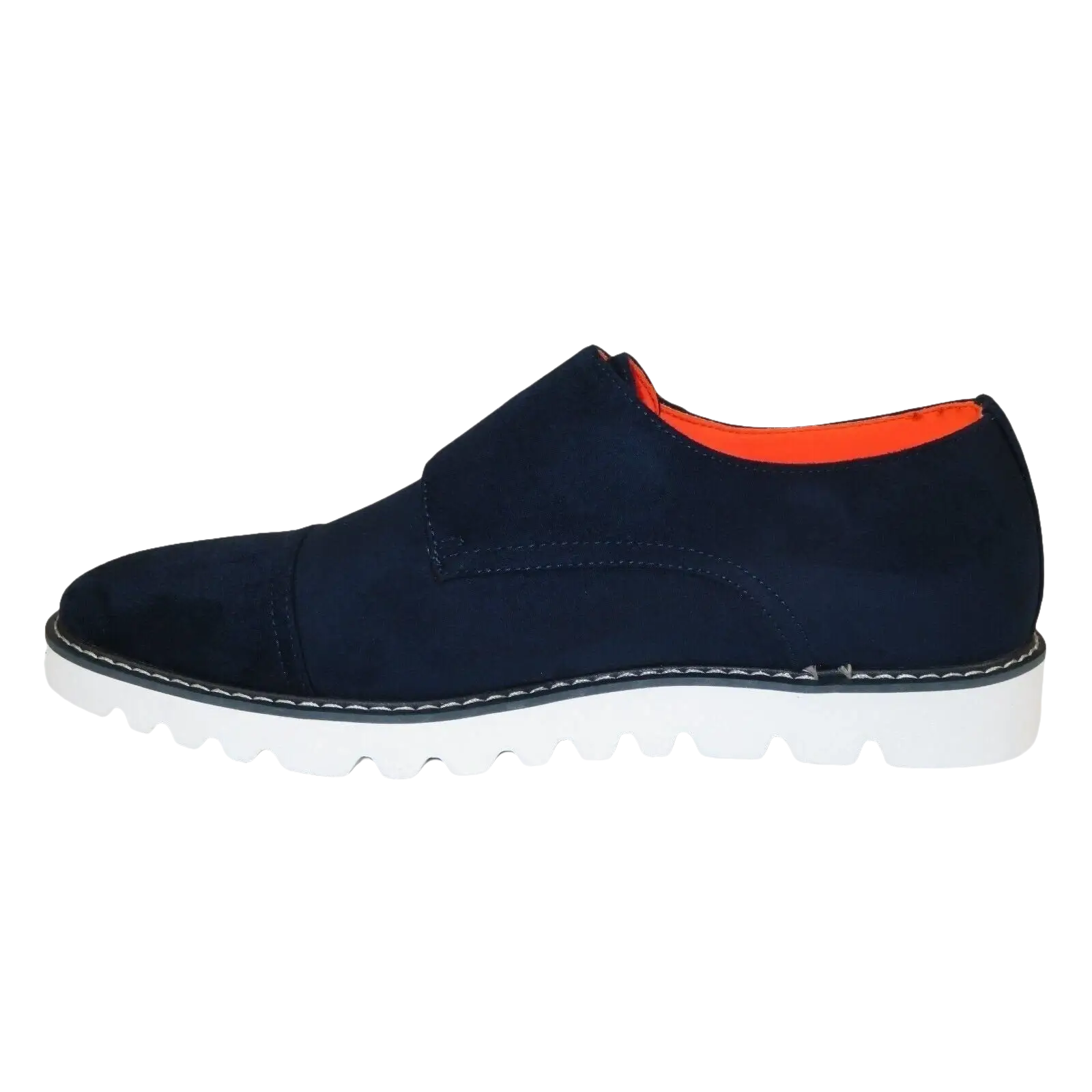 Men Tayno Dressy Casual Soft Suede Comfortable Double Buckle #Freshman Navy - J.Valintin Men's Wear Legend - 100891