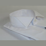 Men Tux Formal 100% Cotton Shirt MANSCHETT Turkey Slim Fit 305 - 01 White Wing tip - J.Valintin Men's Wear Legend - 96934