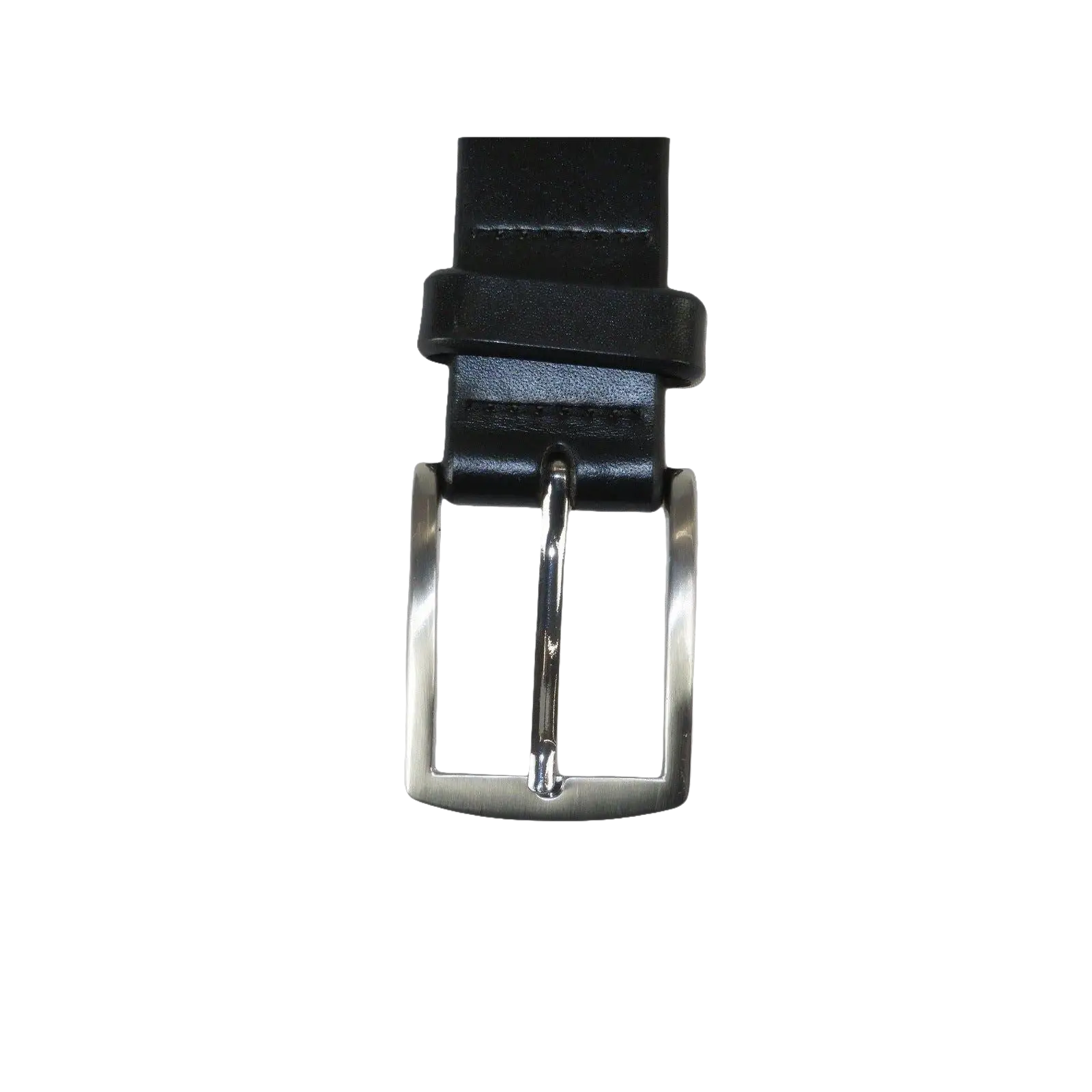 Men VALENTINI solid Leather Belt Classic Pin Buckle Big Sizes V801 black - J.Valintin Men's Wear Legend - 92176
