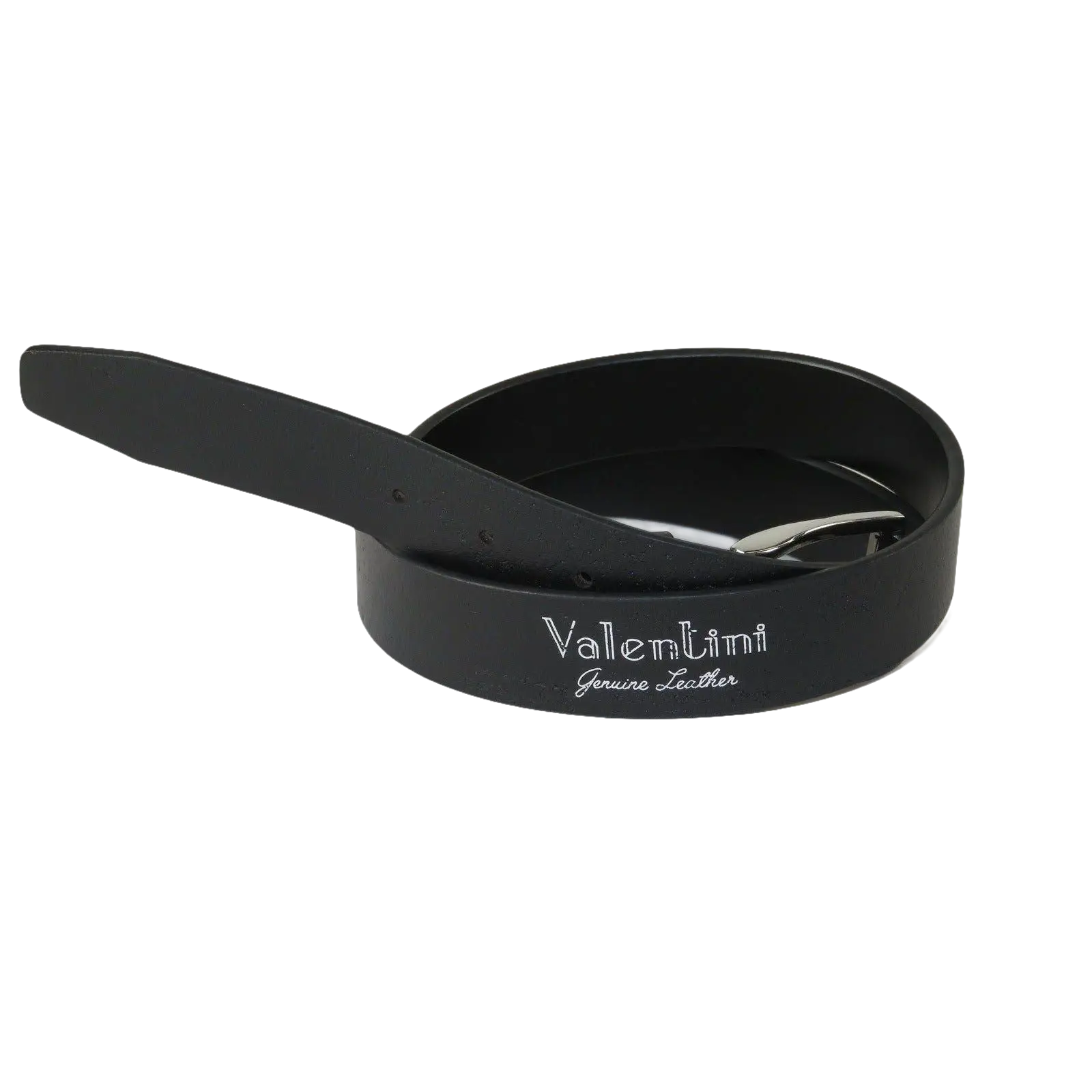 Men VALENTINI solid Leather Belt Classic Pin Buckle Big Sizes V801 black - J.Valintin Men's Wear Legend - 92176