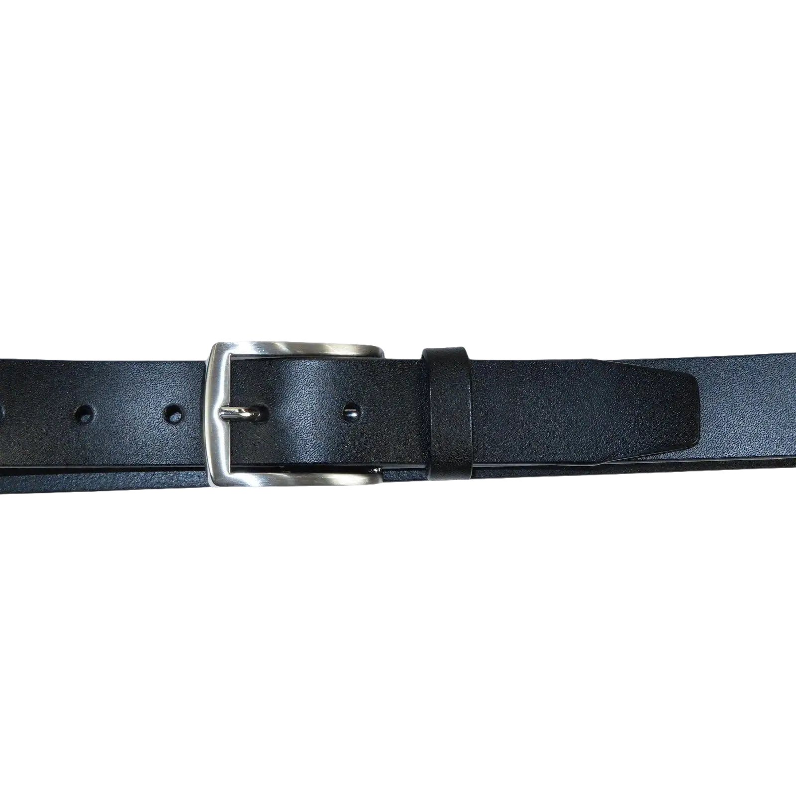Men VALENTINI solid Leather Belt Classic Pin Buckle Big Sizes V801 black - J.Valintin Men's Wear Legend - 92176