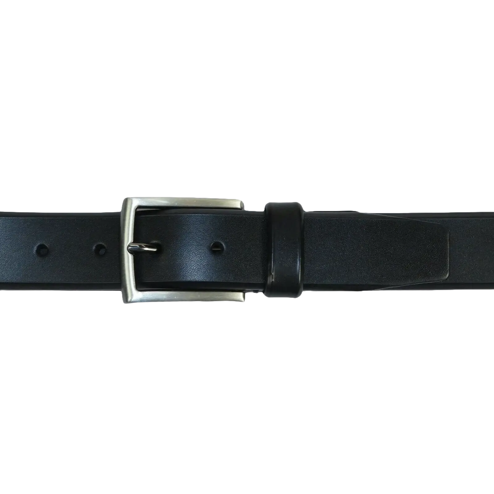 Men VALENTINI solid Leather Belt Classic Pin Buckle Business Dress V800 black - J.Valintin Men's Wear Legend - 92163