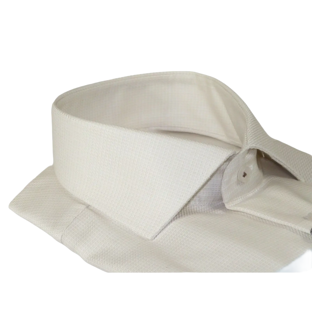 Mens 100% Italian Cotton Shirt High Quality Non Iron SORRENTO Turkey 4452 Stone - J.Valintin Men's Wear Legend - 96785