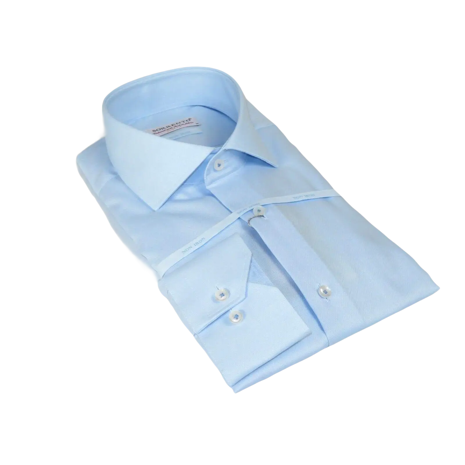 Mens 100% Italian Cotton Shirt High Quality Non Iron SORRENTO Turkey 4525 Blue - J.Valintin Men's Wear Legend - 96789
