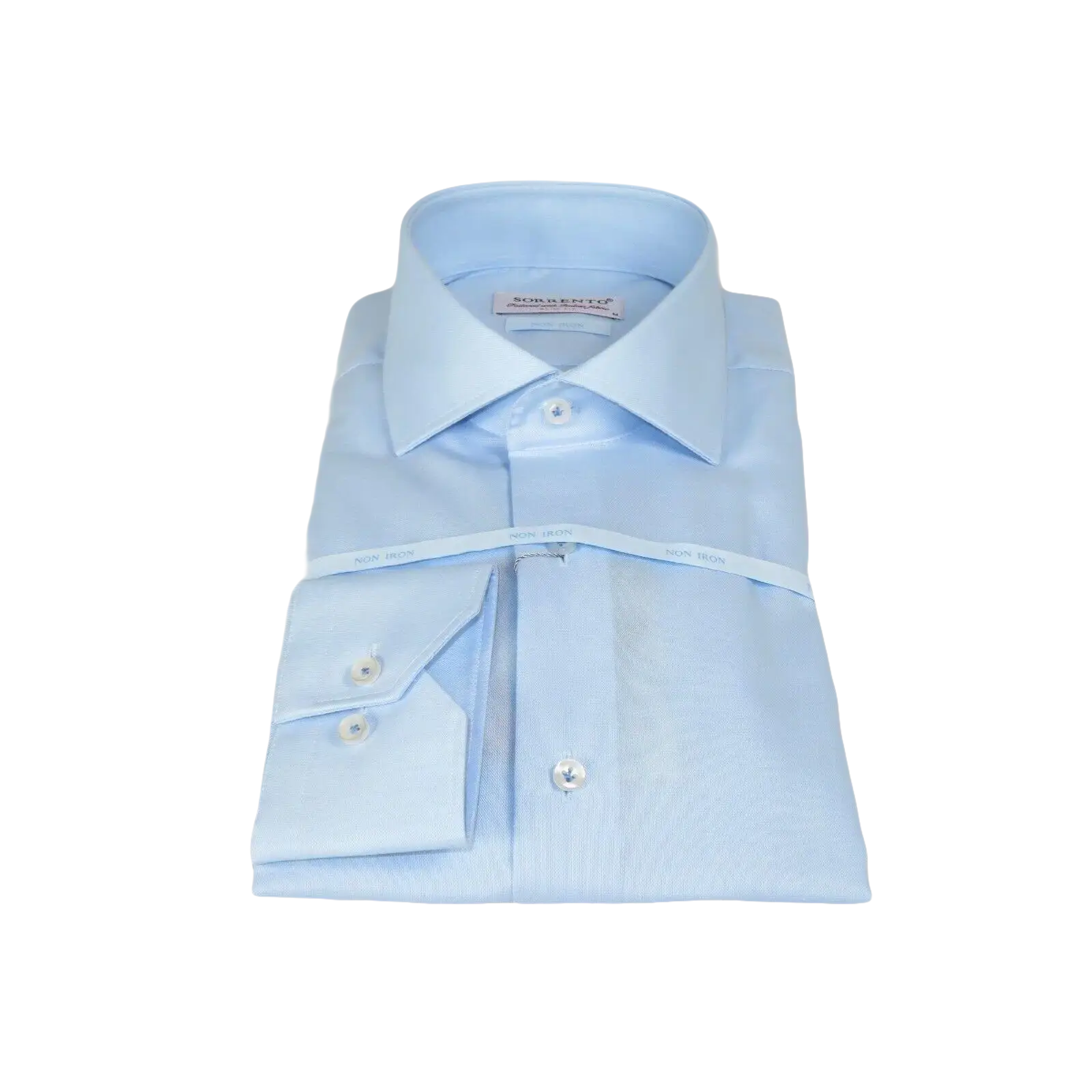 Mens 100% Italian Cotton Shirt High Quality Non Iron SORRENTO Turkey 4525 Blue - J.Valintin Men's Wear Legend - 96789