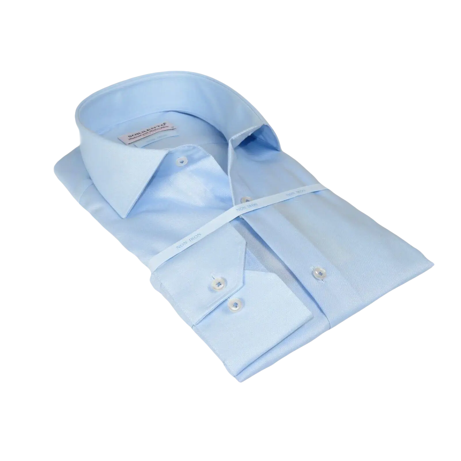 Mens 100% Italian Cotton Shirt High Quality Non Iron SORRENTO Turkey 4525 Blue - J.Valintin Men's Wear Legend - 96789