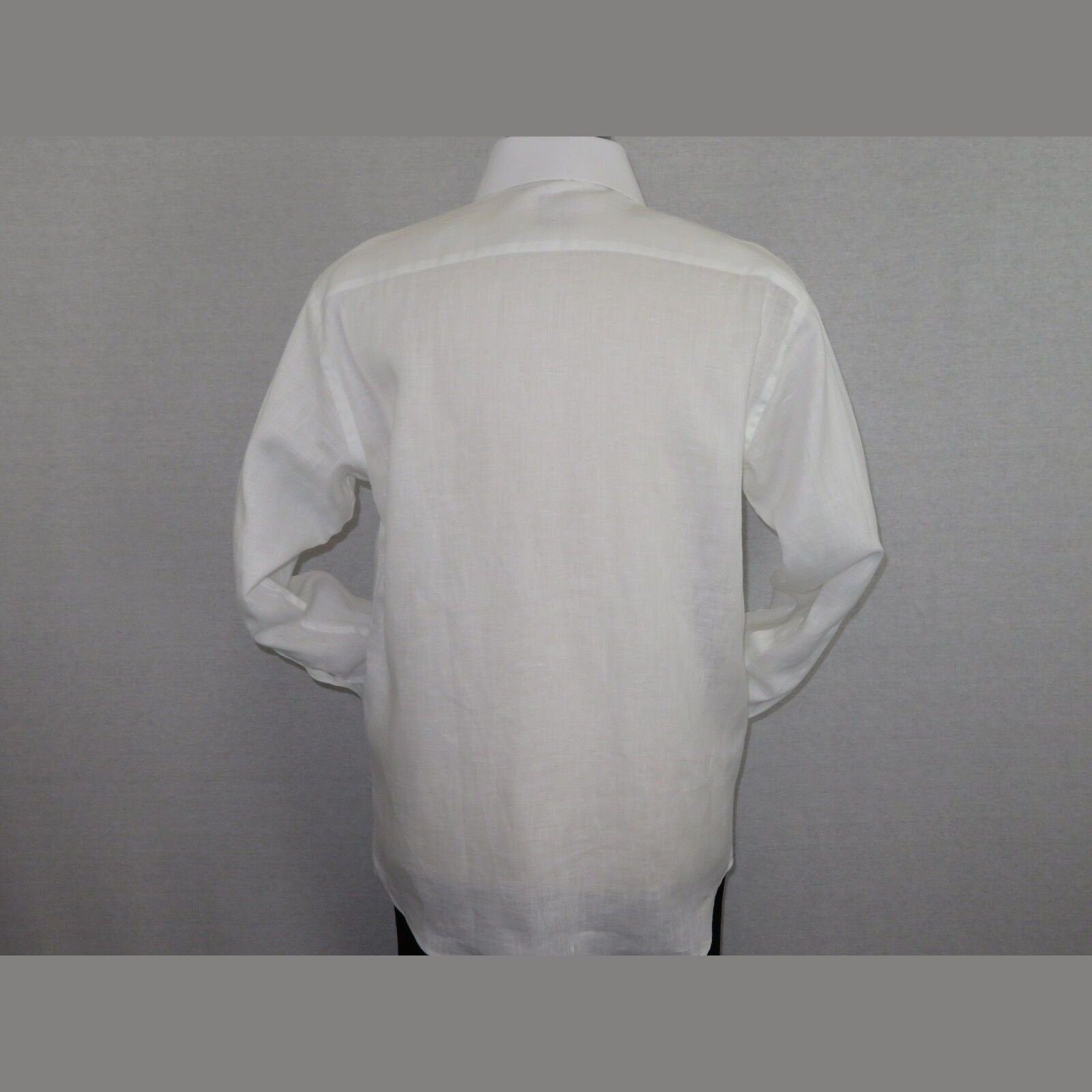 Mens 100% Linen Summer Shirt J.Valintin Turkey - Usa Axxess Style OBR78 - 01 White - J.Valintin Men's Wear Legend - 6884
