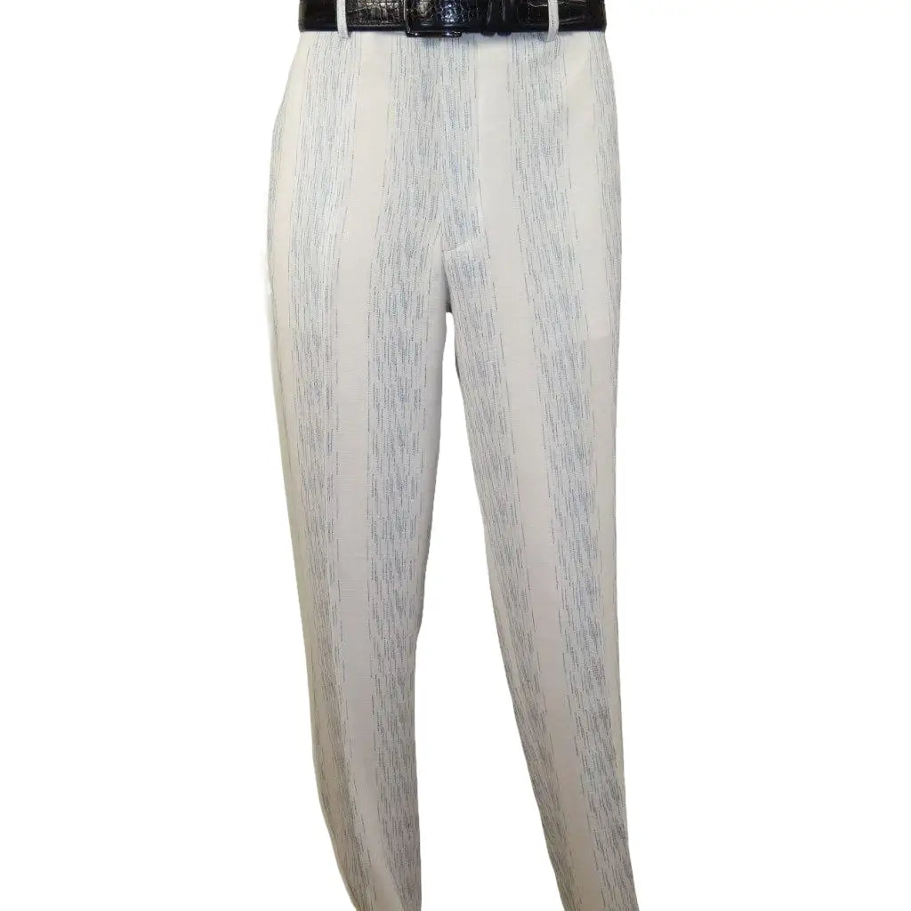 Men's 2pc Walking Leisure Suit by Royal Diamond T2004 White Blue Size Large - J.Valintin Men's Wear Legend - T2004 - Large