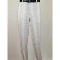 Men's 2pc Walking Leisure Suit by Royal Diamond T2004 White Blue Size Large - J.Valintin Men's Wear Legend - T2004 - Large