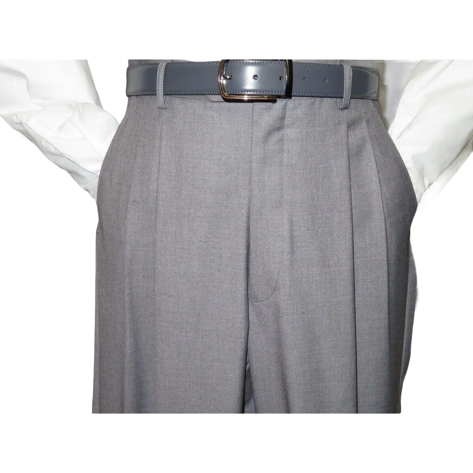 Mens Apollo King Banded Collarless suit Chinese Mandarin Wide leg AG93 Gray - J.Valintin Men's Wear Legend - 31637