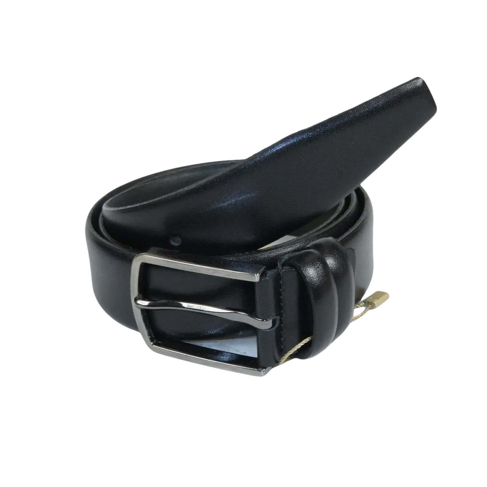 Mens Black Genuine Leather Belt PIERO ROSSI Turkey Soft Full Grain #Black - A - J.Valintin Men's Wear Legend - 97168