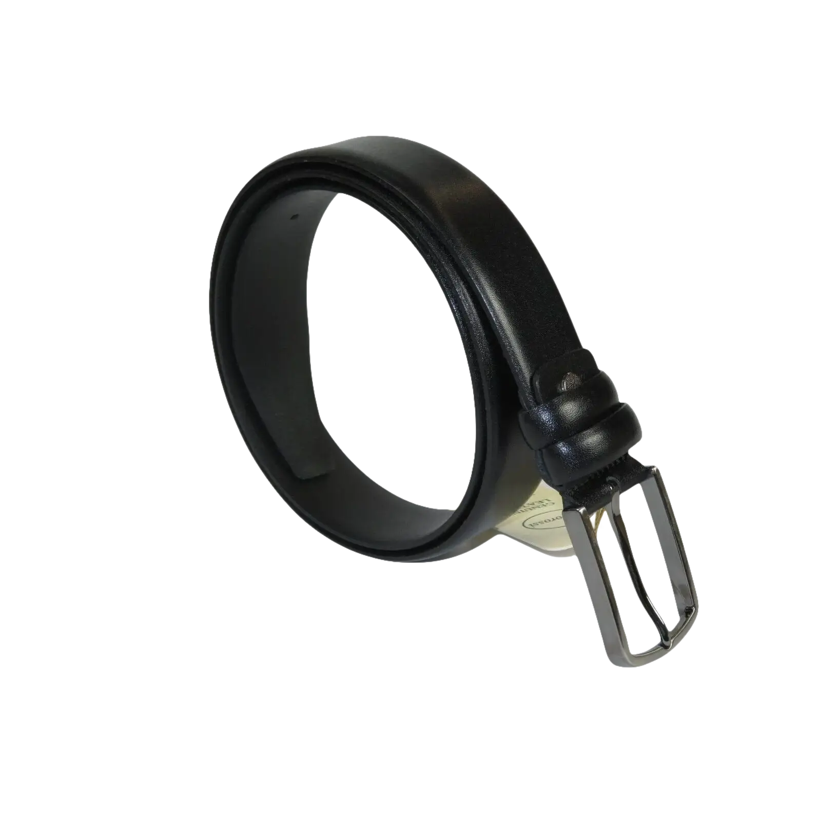 Mens Black Genuine Leather Belt PIERO ROSSI Turkey Soft Full Grain #Black - A - J.Valintin Men's Wear Legend - 97168