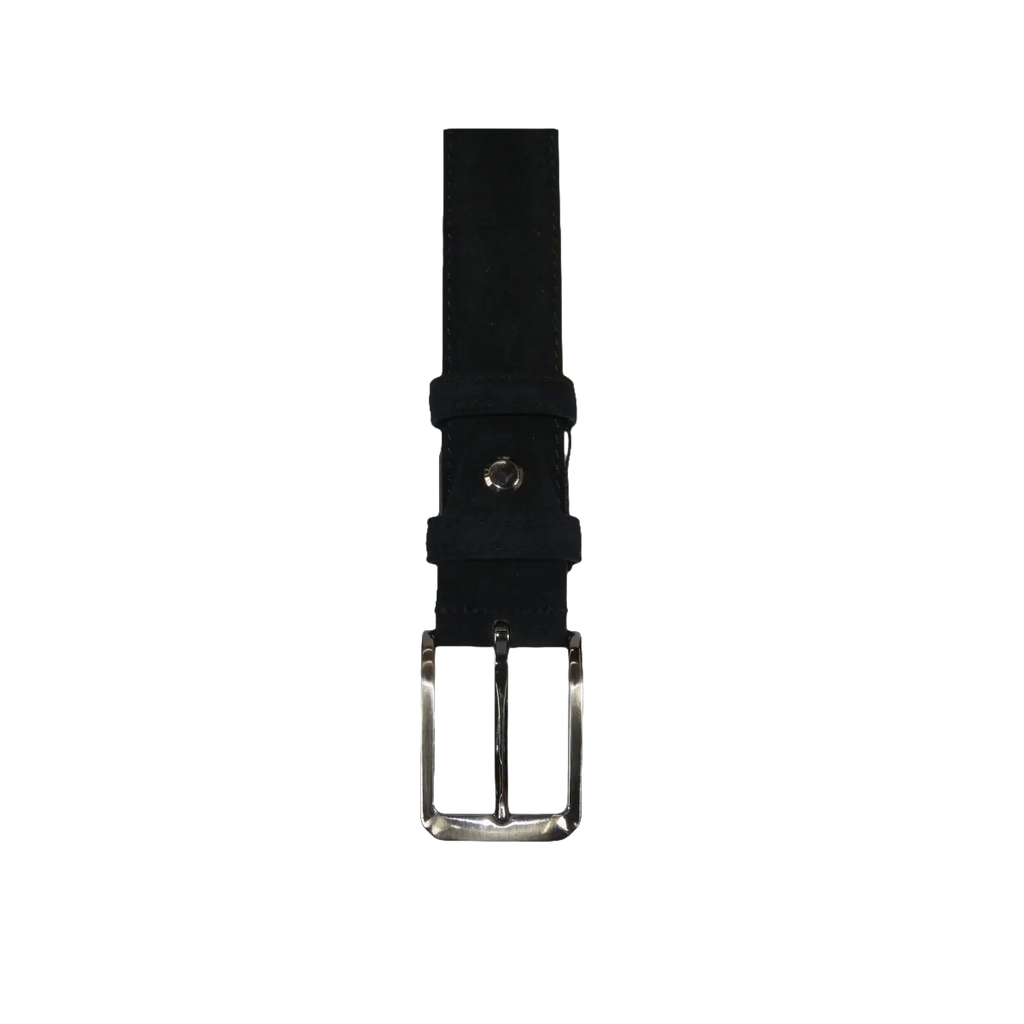 Mens Black Genuine Suede Soft Leather Belt PIERO ROSSI Turkey # Black - C - J.Valintin Men's Wear Legend - 97170