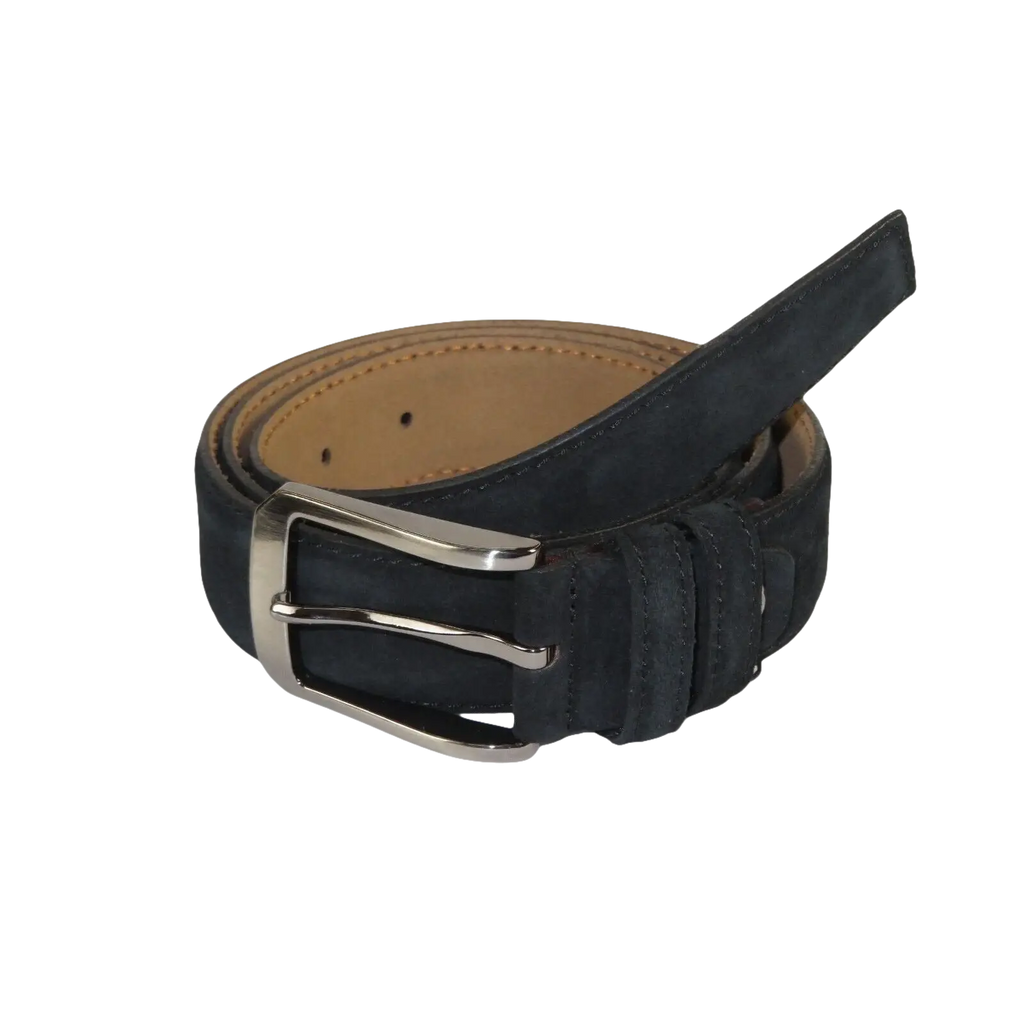 Mens Black Genuine Suede Soft Leather Belt PIERO ROSSI Turkey # Black - C - J.Valintin Men's Wear Legend - 97170