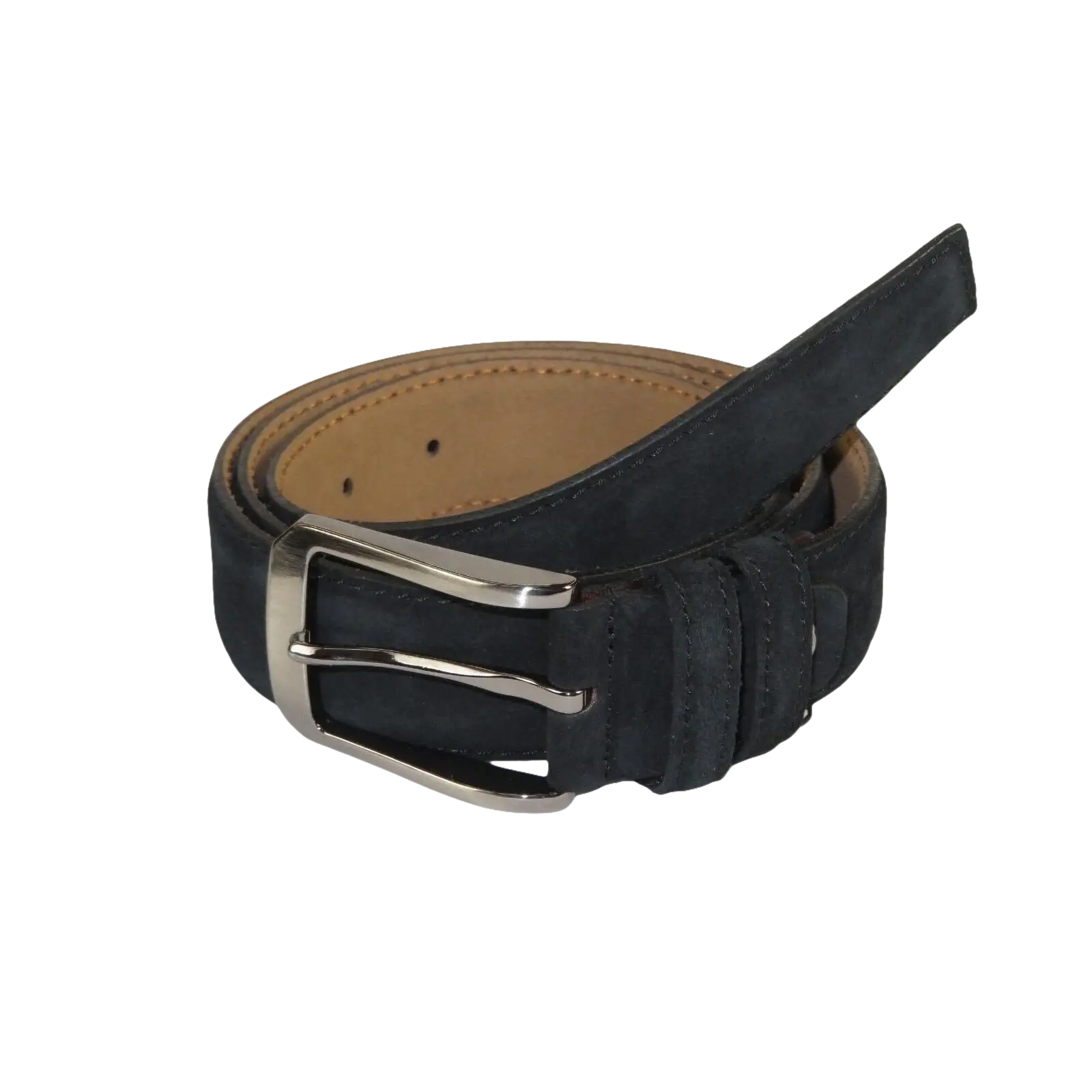 Mens Black Genuine Suede Soft Leather Belt PIERO ROSSI Turkey # Black - C - J.Valintin Men's Wear Legend - 97170