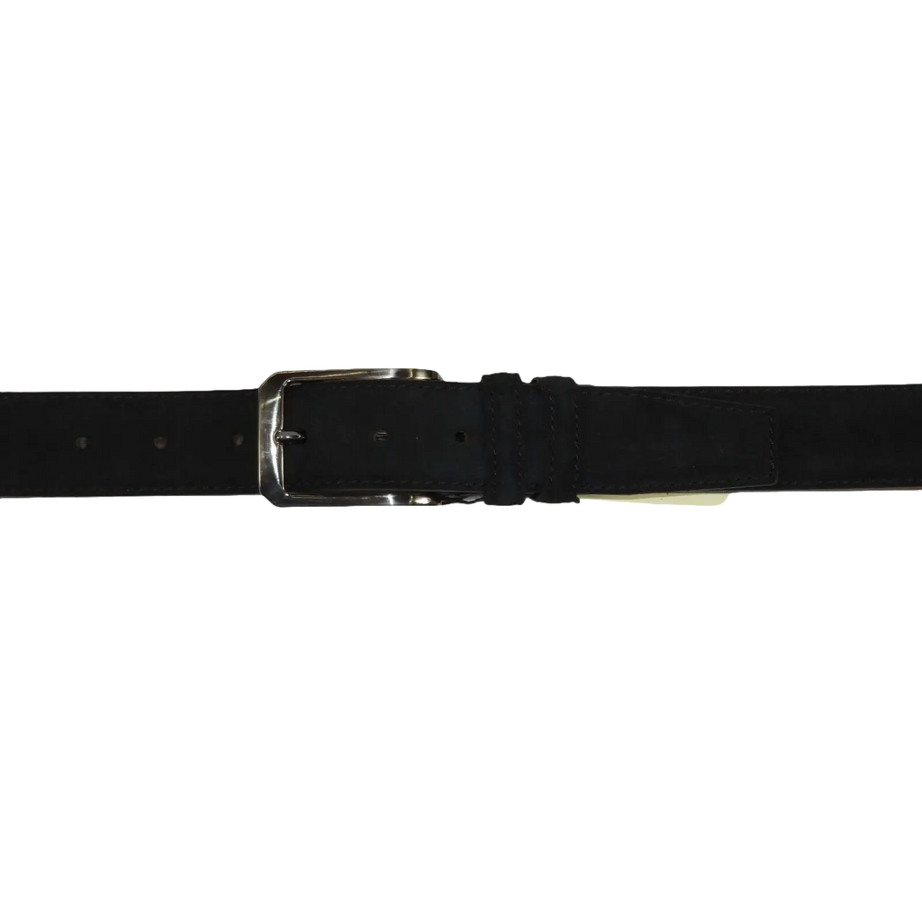 Mens Black Genuine Suede Soft Leather Belt PIERO ROSSI Turkey # Black - C - J.Valintin Men's Wear Legend - 97170
