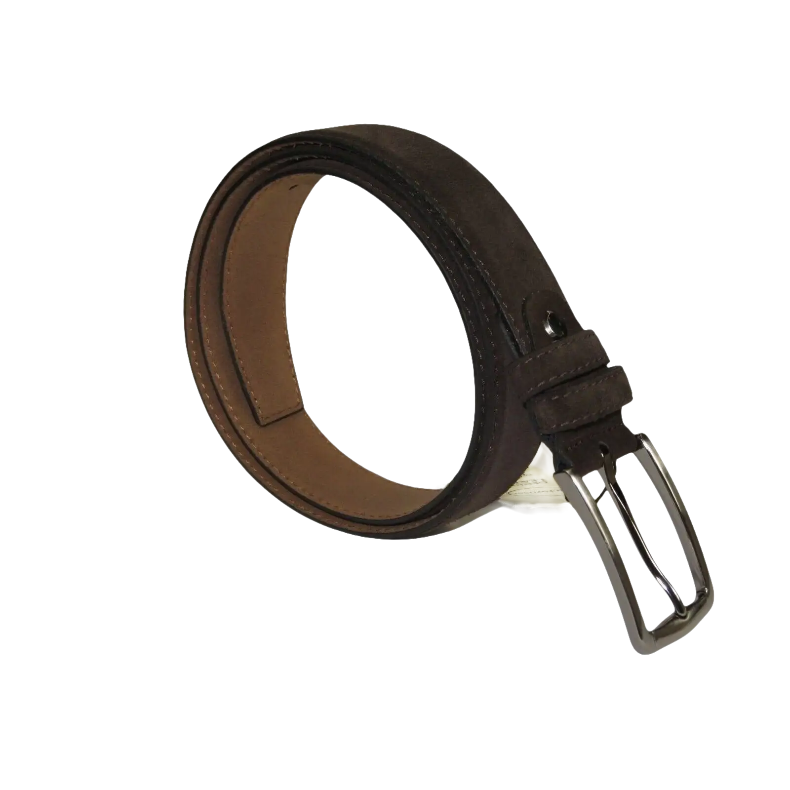 Mens Brown Genuine Suede Soft Leather Belt PIERO ROSSI From Turkey # Brown - C - J.Valintin Men's Wear Legend - 97182