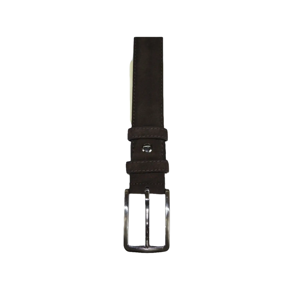 Mens Brown Genuine Suede Soft Leather Belt PIERO ROSSI From Turkey # Brown - C - J.Valintin Men's Wear Legend - 97182