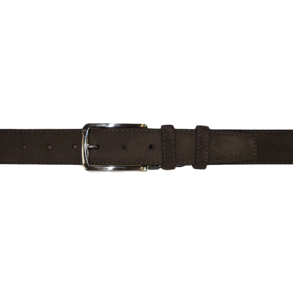 Mens Brown Genuine Suede Soft Leather Belt PIERO ROSSI From Turkey # Brown - C - J.Valintin Men's Wear Legend - 97182