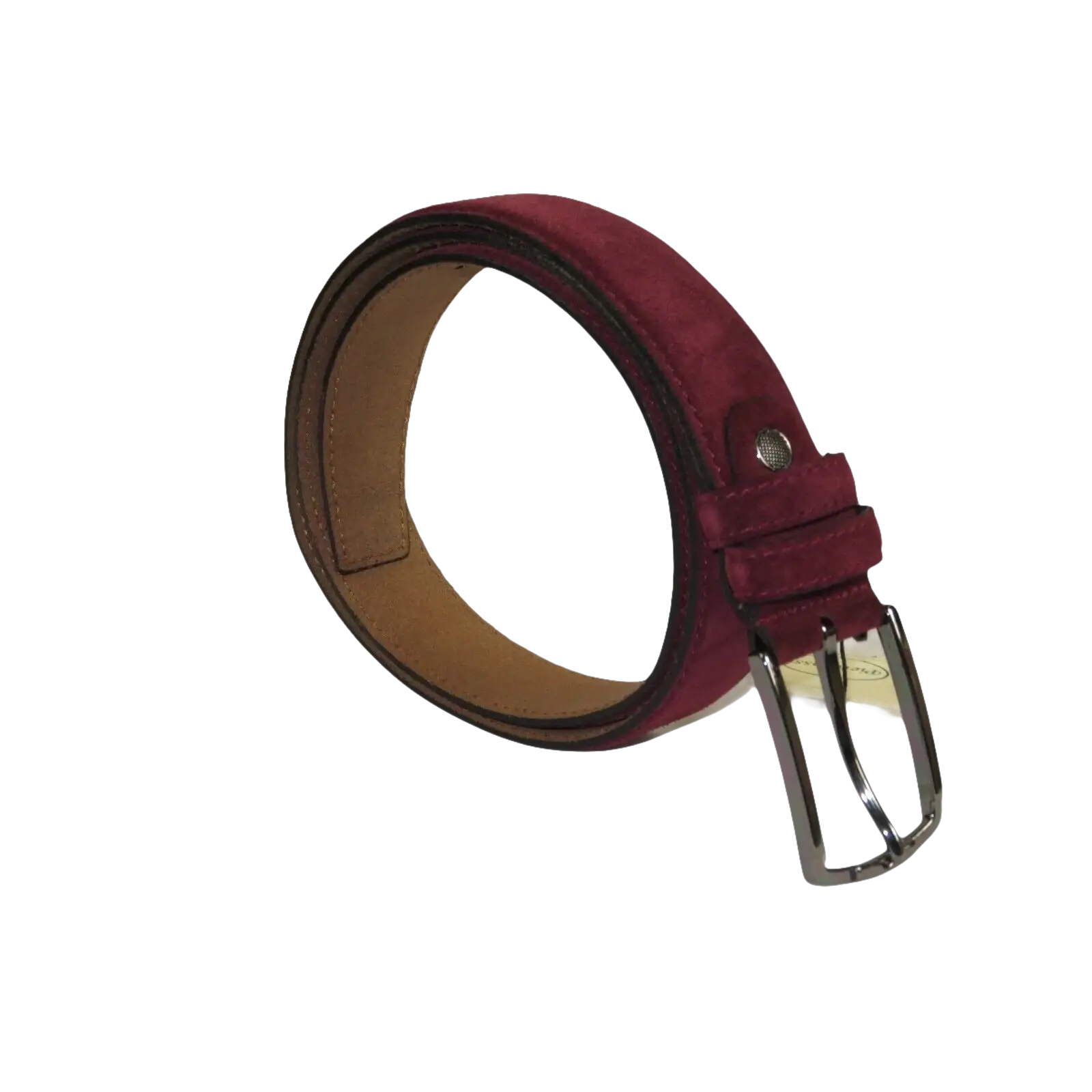 Mens Burgundy Genuine Suede Soft Leather Belt PIERO ROSSI Turkey # Burgundy - C - J.Valintin Men's Wear Legend - 97189