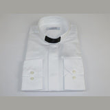 Mens CEREMONIA Clergy Pastor Priest Shirt 100% Cotton Turkey #stn 13 HYB White - J.Valintin Men's Wear Legend - 96989