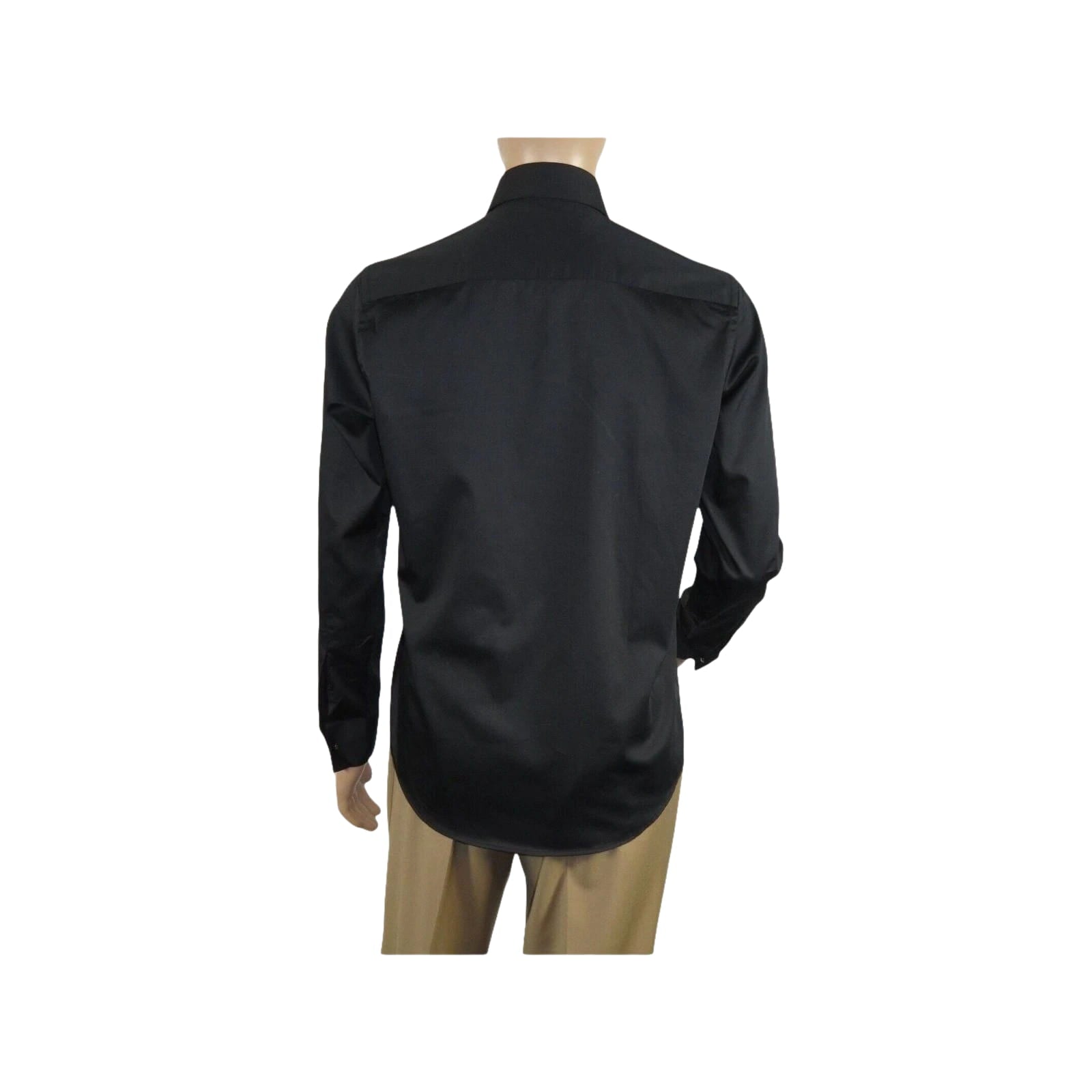 Mens CEREMONIA Shirt 100% Cotton Medusa Medallion Rhine Stones #stn 15 vrs black - J.Valintin Men's Wear Legend - 97080