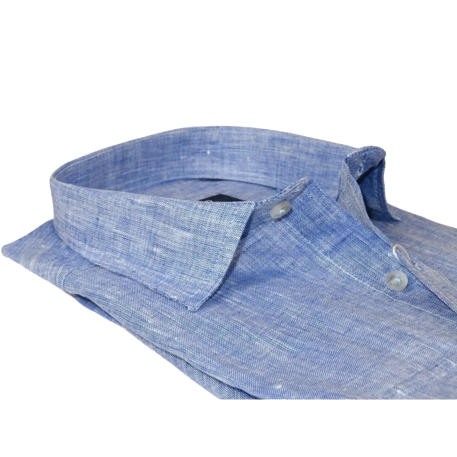 Mens Ciazzo Turkey 100% Linen Breathable Shirt Short Sleeves #Linen 33 Dark Blue - J.Valintin Men's Wear Legend - 101055