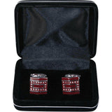 Mens Cufflinks by Vitorofolo for French Cuff Shirt V39 - 1 silver Plated,Stoned - J.Valintin Men's Wear Legend - 25067