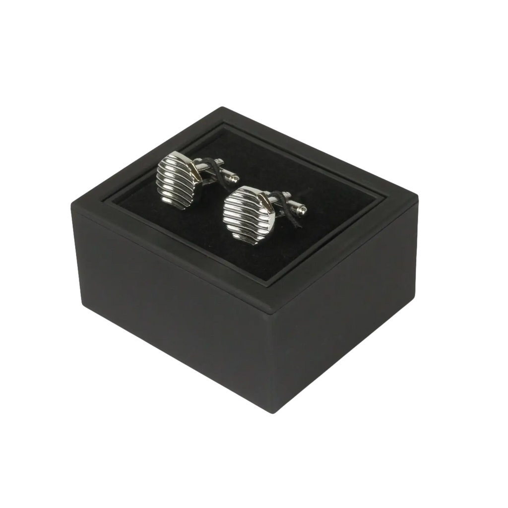 Mens Cufflinks by Vitorofolo Use for French Cuff Shirt V29 - 3 Silver Plated - J.Valintin Men's Wear Legend - 25077