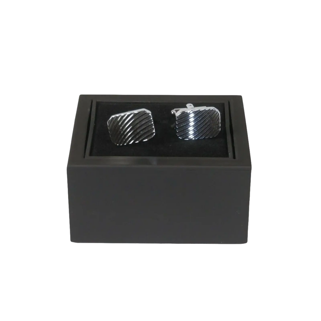 Mens Cufflinks by Vitorofolo Use for French Cuff Shirt V29 - 5 Silver Plated - J.Valintin Men's Wear Legend - 25079