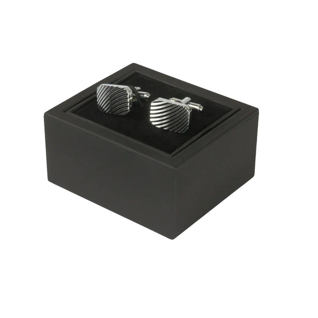 Mens Cufflinks by Vitorofolo Use for French Cuff Shirt V29 - 5 Silver Plated - J.Valintin Men's Wear Legend - 25079