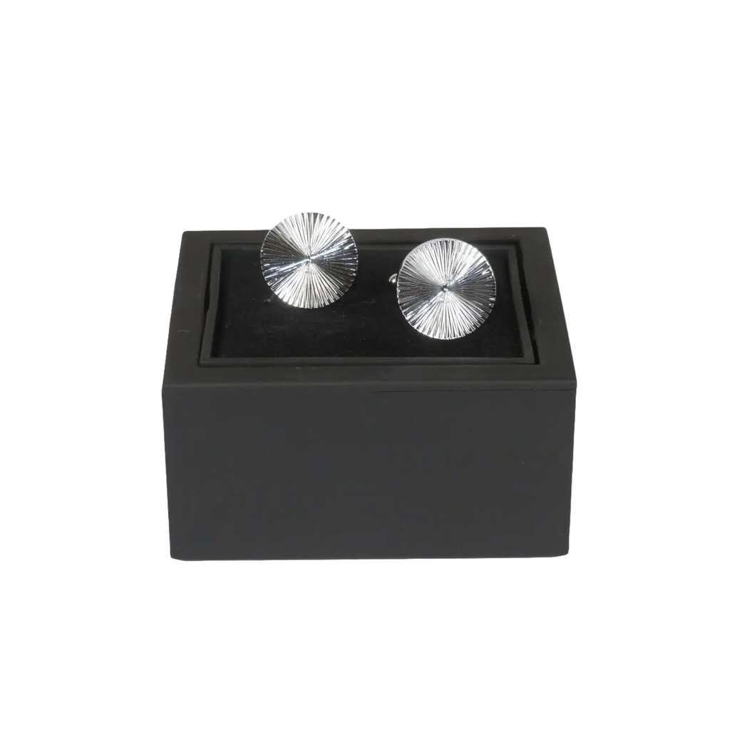 Mens Cufflinks by Vitorofolo Use for French Cuff Shirt V29 - 8 Silver Plated - J.Valintin Men's Wear Legend - 25082