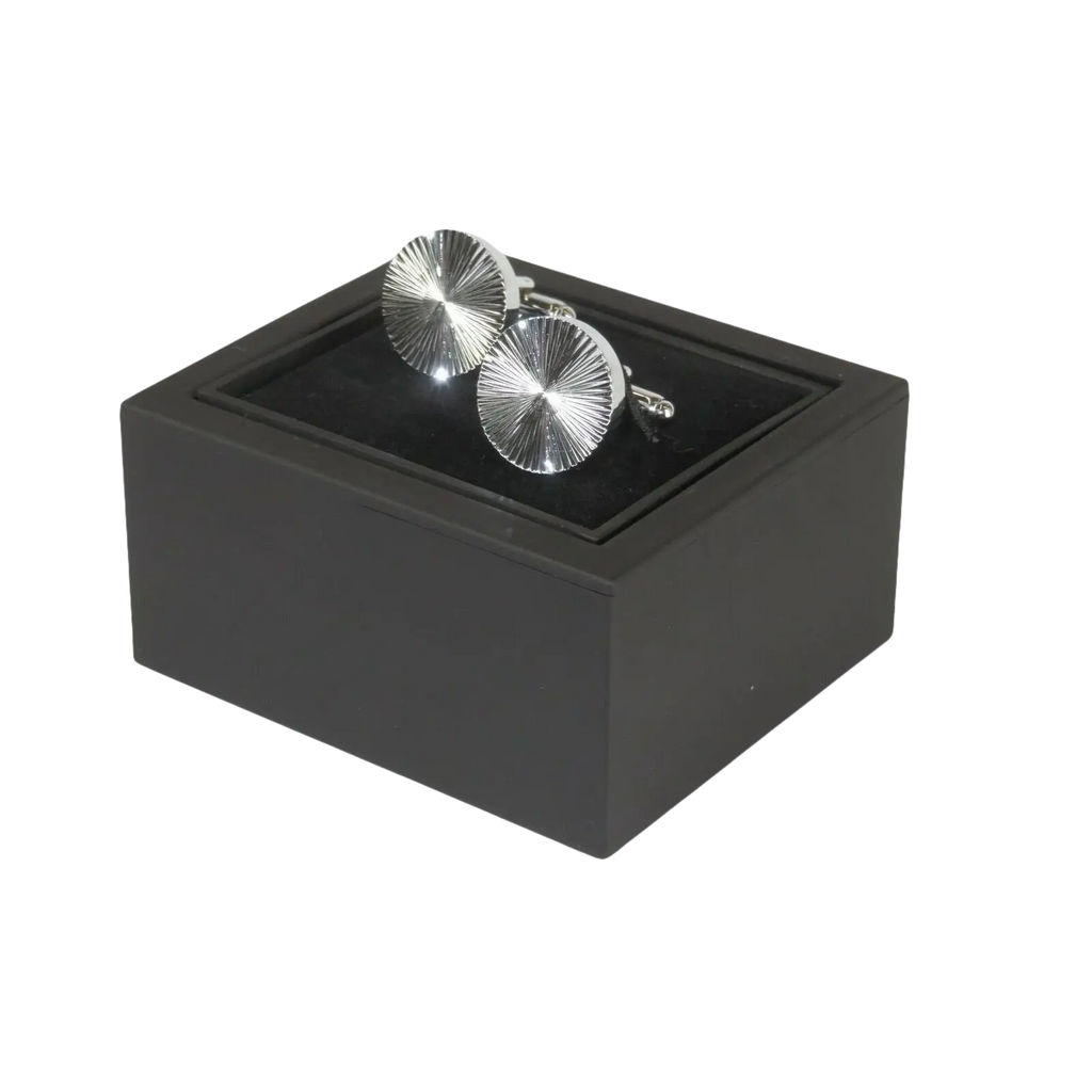 Mens Cufflinks by Vitorofolo Use for French Cuff Shirt V29 - 8 Silver Plated - J.Valintin Men's Wear Legend - 25082