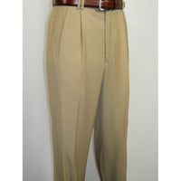 Men's Dress Pants Inverted double pleats sp3000 Beige size 32 - J.Valintin Men's Wear Legend - 8373