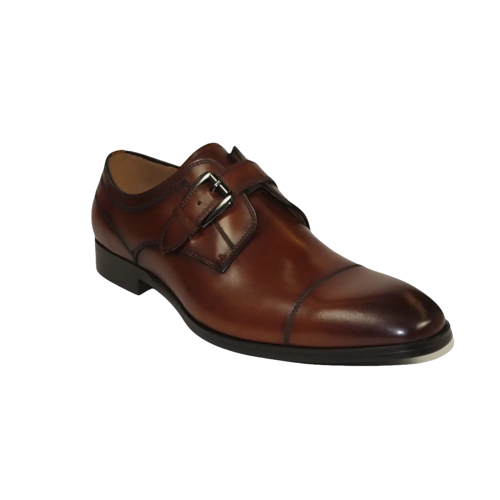 Men's Dress Shoes STEVE MADDEN Soft Leather upper Buckle Strap COVET Cognac - J.Valintin Men's Wear Legend - 100803