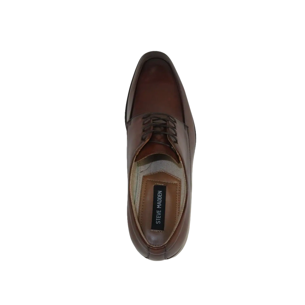Men's Dress Shoes STEVE MADDEN Soft Leather upper Lace Up TASHER Tan - J.Valintin Men's Wear Legend - 100776