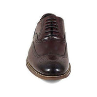 Mens Dunbar Stacy Adams Shoes Antiqued Leather Burgundy Oxford wingtip 25064 - 601 - J.Valintin Men's Wear Legend - 25064_601_7_M