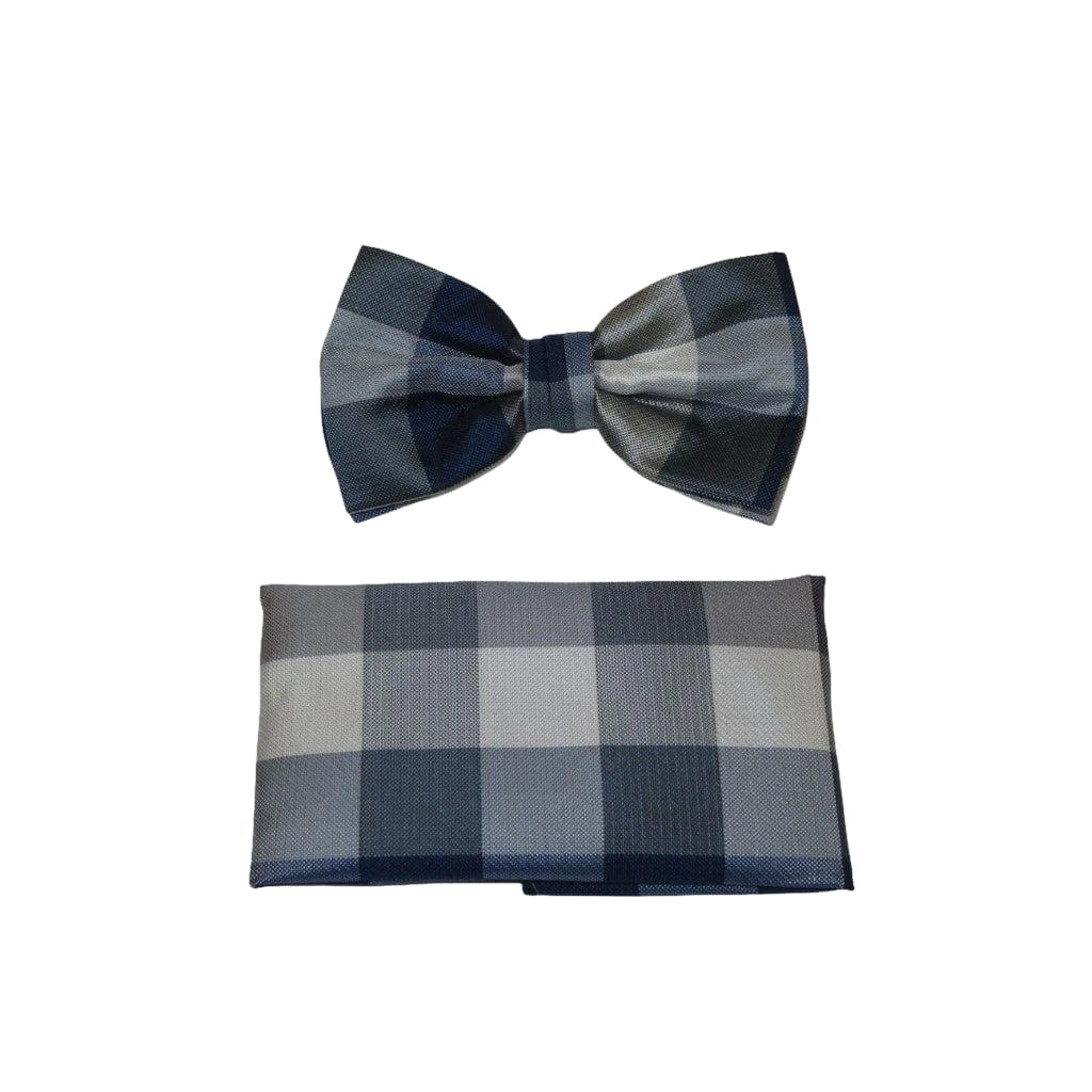 Men's Fancy Bow Tie/Hankie Set By J.Valintin Soft Microfiber Silky JVBT - 19 - J.Valintin Men's Wear Legend - JVBT - 19
