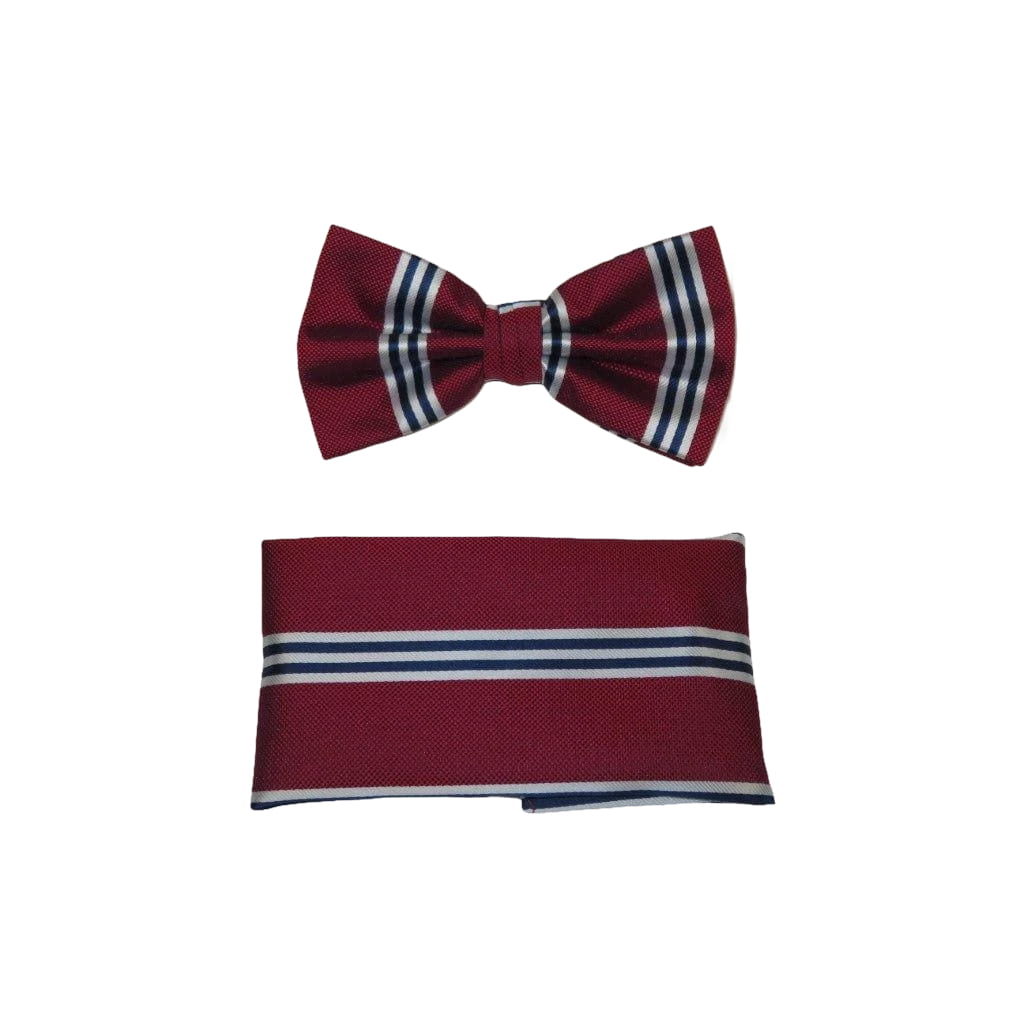 Men's Fancy Bow Tie/Hankie Set By J.Valintin Soft Microfiber Silky JVBT - 24 - J.Valintin Men's Wear Legend - JVBT - 24