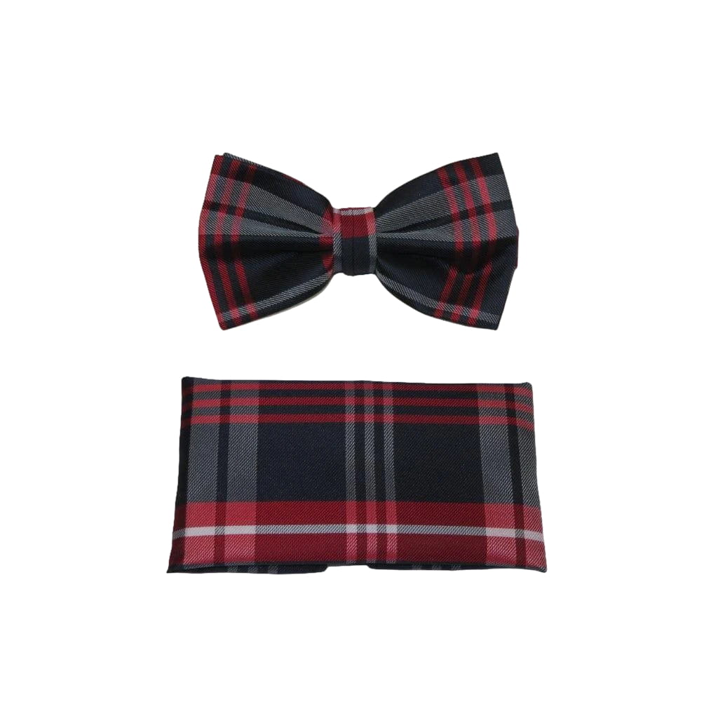 Men's Fancy Bow Tie/Hankie Set By J.Valintin Soft Microfiber Silky JVBT - 26 - J.Valintin Men's Wear Legend - JVBT - 26