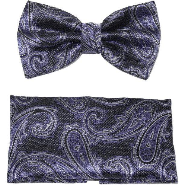 Men's Fancy Bow Tie/Hankie Set By J.Valintin Soft Microfiber Silky JVBT - 31 - J.Valintin Men's Wear Legend - JVBT - 31