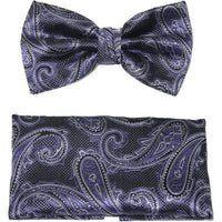 Men's Fancy Bow Tie/Hankie Set By J.Valintin Soft Microfiber Silky JVBT - 31 - J.Valintin Men's Wear Legend - JVBT - 31