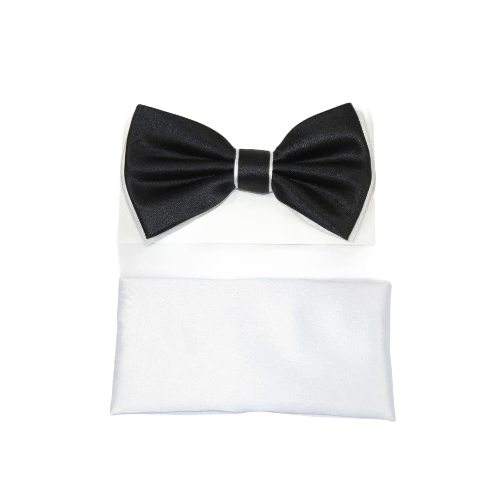 Men's Fancy Bow Tie/Hankie Set By J.Valintin Soft Microfiber Silky JVBT - 33 - J.Valintin Men's Wear Legend - JVBT - 33