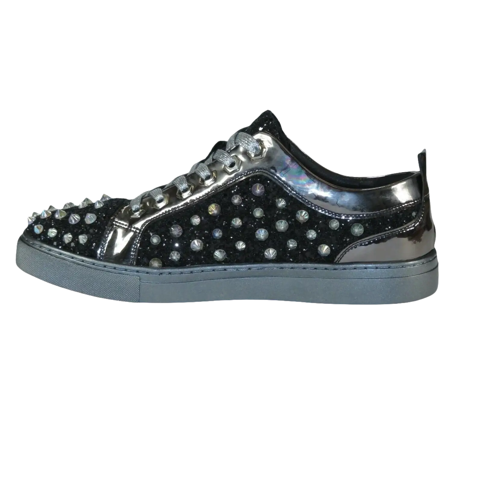 Mens Fancy Shoes By FIESSO AURELIO GARCIA, Spikes Rhine stones 2413 Black - J.Valintin Men's Wear Legend - 95059