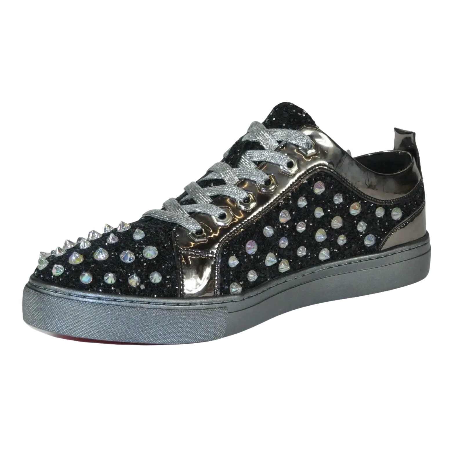 Mens Fancy Shoes By FIESSO AURELIO GARCIA, Spikes Rhine stones 2413 Black - J.Valintin Men's Wear Legend - 95059