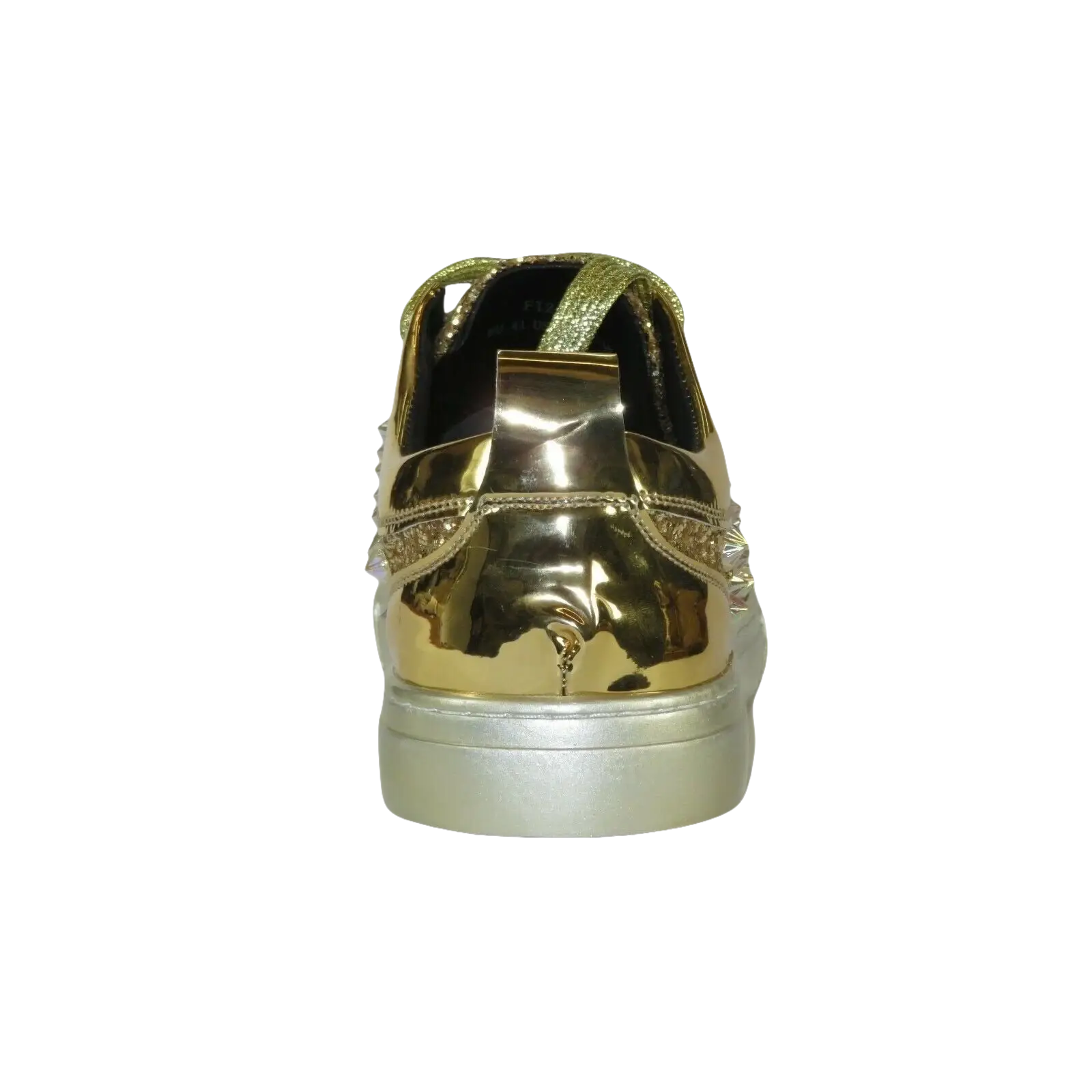 Mens Fancy Shoes By FIESSO AURELIO GARCIA, Spikes Rhine stones 2413 Gold - J.Valintin Men's Wear Legend - 95066
