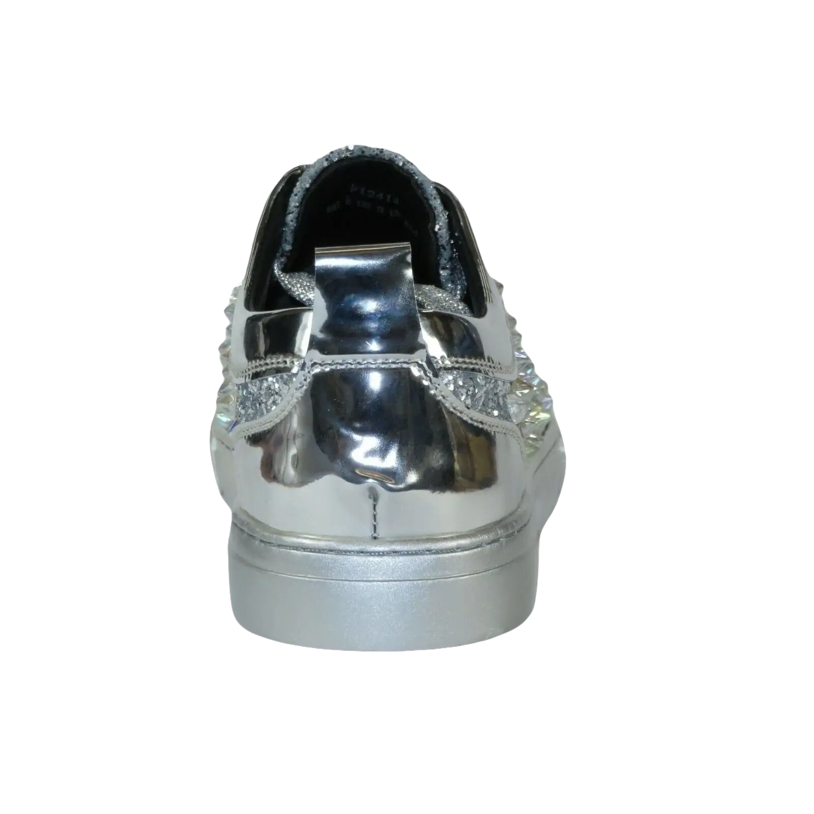 Mens Fancy Shoes By FIESSO AURELIO GARCIA, Spikes Rhine stones 2413 Silver - J.Valintin Men's Wear Legend - 95072