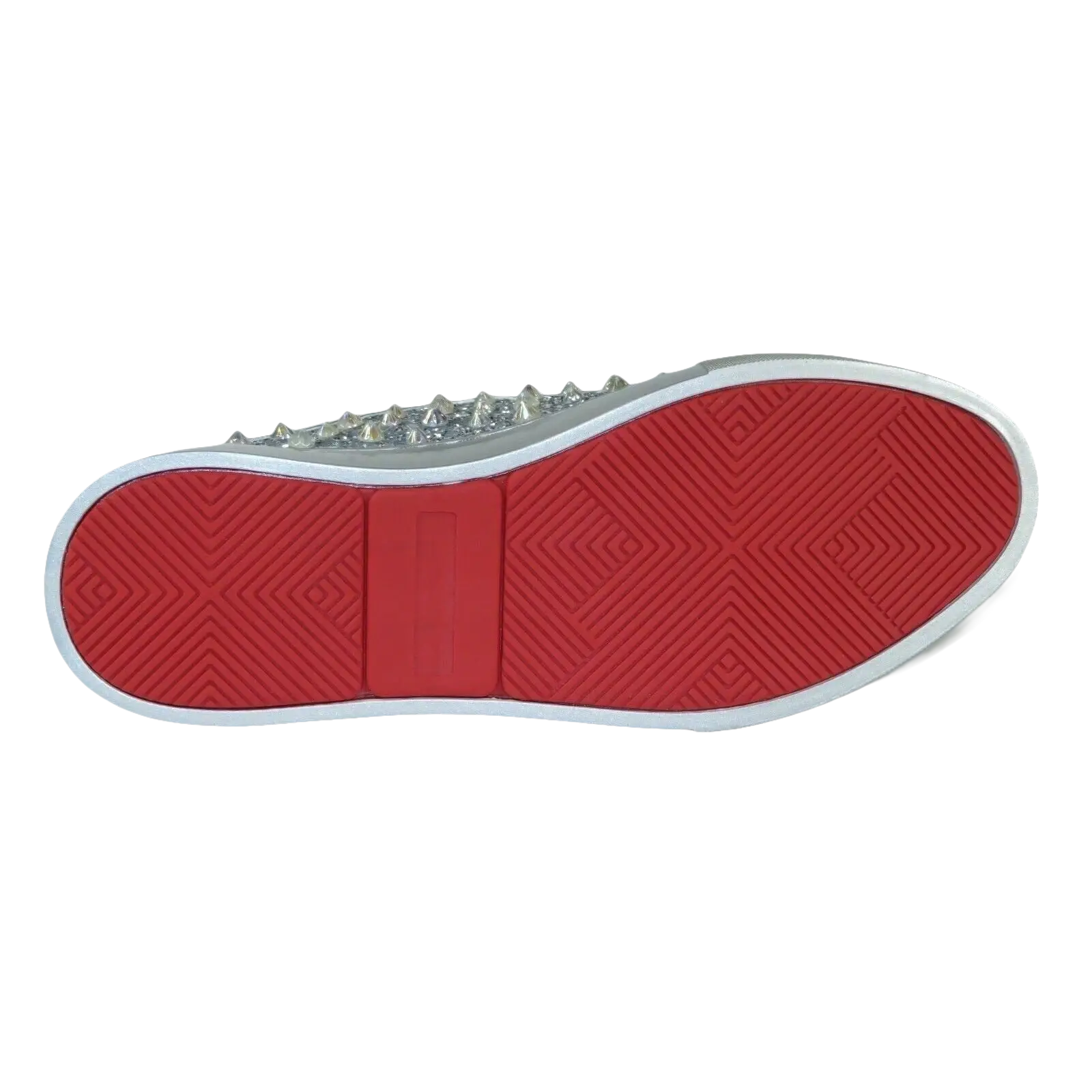 Mens Fancy Shoes By FIESSO AURELIO GARCIA, Spikes Rhine stones 2413 Silver - J.Valintin Men's Wear Legend - 95072