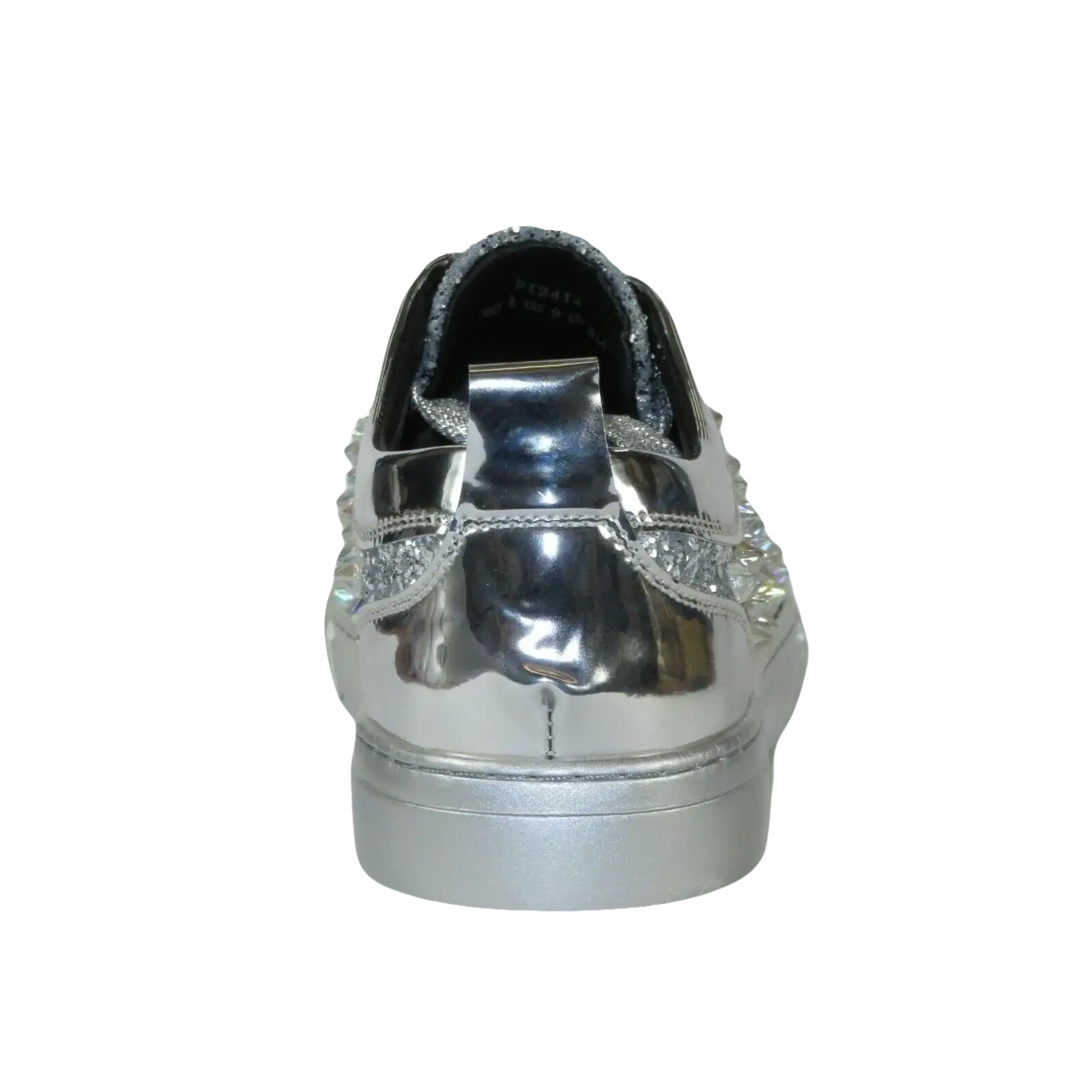 Mens Fancy Shoes By FIESSO AURELIO GARCIA, Spikes Rhine stones 2413 Silver - J.Valintin Men's Wear Legend - 95072